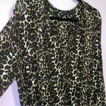 Baukjen Size 14 Maxi Dress Leopard Print Long Sleeve Soft Stretch Jersey Knit Brown Photo 1