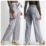 Urban Outfitters  BDG Acid Wash Black Belted Skate Jeans Size 30 Photo 1