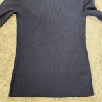 Tuckernuck Women’s Wool Blend Navy Rosemary Eyelet Knit Top Sweater Longsleeve M Blue Size M Photo 5
