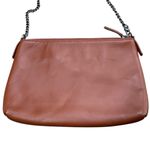Brooks Brothers  Chain Strap Shoulder Bag‎ Brown Caramel Leather Minimalist Photo 13