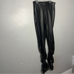 SheIn Black Faux Leather Skinny Pants Photo 2