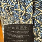 Maje  Rayemik Printed Midi Dress 3/4 Sleeves V-Neck Pullover Geometric Blue EU 38 Photo 12