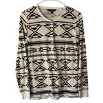 Ralph Lauren Lauren NWOT Western Aztec Long Sleeve Thermal Henley Top M Photo 0