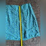 Mango π Blue and Green Floral Mini Skirt Size L Photo 2