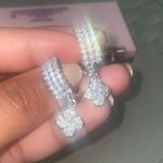 Swarovski silver chucky hoops Photo 2