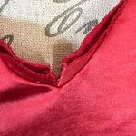 Lilla P Womens Tank Top Sz XL Satin Red Shark Bite Hem Holiday Christmas Edgy Photo 7