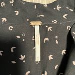 Free People  Womens Sleeveless Tie Neck Bow Tank Blouse Black Floral Size Medium Photo 3