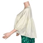 BLACK CRANE Puff Top, Cream, XS White Photo 7