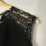 One Clothing  Black Shift Dress with Gold Shoulder Detail S Photo 4