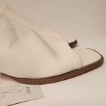 Joie  Olympia Slide Heeled Sandals Mules Women’s Bone White Cream Size 7.5 Photo 4