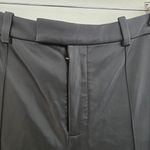 Madewell  x Aimee Song Slim Tapered Fairbanks Pants in Faux Leather Black Size 10 Photo 5