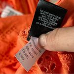 Torrid NWT  Plus Sized Bright Coral Orange Eyelet Ruffle Tank Top Blouse SIZE 5X Photo 10