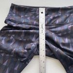 Lululemon Size 4 Cropped Leggings Stained Glass Love Nightfall Black Activewear Photo 6