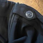 St. John  Black Silky Knit Stripe Dress Pants Size 4 EUC! Photo 4