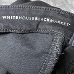 White House | Black Market The Skinny Ankle Jeans Womens 4 Black Studded Zippers Photo 3