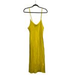 Lee Matthew’s Stella Silk Satin Sunshine Yellow Slip Maxi Dress Size 8 NEW Photo 3