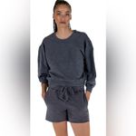 Lacausa NWT  Slater Sweatshirt Washout Grey Size S Oversized Photo 3