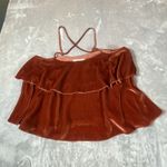 Madewell  Women's‎ Small Camisole Tank Top Ruffle Velvet Hippie Y2K Boho Babydoll Photo 7