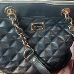 St. John  Jumbo Luxury Chain Link Quilted Leather Black Bag Photo 8