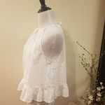 Caution to the Wind White Lace Halter Top Medium Photo 1