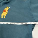 Disney Winnie The Pooh Sweatshirt Pullover Cropped Teal Loose Fit Size Medium Photo 6