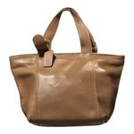 Vintage Coach Bag Brown Leather Putty Taupe Hobo Bucket Purse Grain Leather Read Tan Photo 11