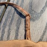 American Eagle  XL Brown Square Neck Embroidered Crop Tank top tie back floral Photo 3