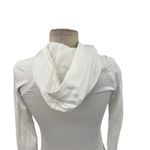 Lululemon Rest Less Hoodie Long Sleeve Seamless Stretch Textured White Size 2 Photo 8