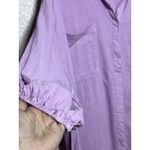 Young Fabulous and Broke YFB Linen Blend Pink Button Front Shirt Sz Small Photo 4