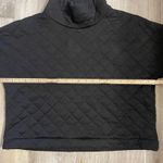 GapFit Quilted Mockneck Sweatshirt size Large Black Photo 4