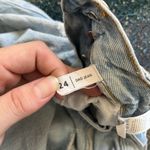 PacSun  Dad Jeans Straight Light Wash High Rise Distressed Women’s 24 Button Fly Photo 14