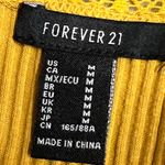 Forever 21  Yellow Ribbed Bodysuit - Size Medium - VGUC Photo 3