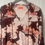 Maaji  Wonderland Dreams Red Floral Tunic Dress Beach Cover Up Photo 3