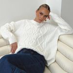 Princess Polly White Sweater Photo 0