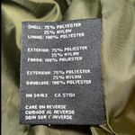 Guess Olive Green Hooded Utility Coat Size S Lace-Up Sides Lightweight Outerwear Photo 6