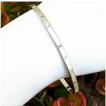Swavorski Swarovski silver tone thin bangle bracelet Photo 1