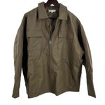 Good American  Fog Zipper Utility Jacket Four Pockets Collared Size 3/L New Photo 1