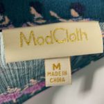 Modcloth  sheer navy button down ballerina blouse Photo 7