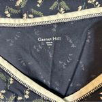 Garnet Hill  Asian Wrap Organic-Cotton Midi Sleep Night Gown Blue Size Large Photo 8