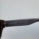 Alexander McQueen  Gray Spike Stud Rectangular Sunglasses Photo 3