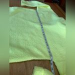 Aerie  NWT Cloud Sherpa Oversized pullover tennis ball green sz medium 24” p2p Photo 7