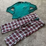 Liz Claiborne  Plaid Pajama Set SIZE L Photo 0
