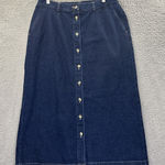 Cabin creek Vintage  Denim Jean Maxi Skirt Cottage Prairie Retro Modest Women 16 Photo 0