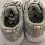 Qupid  Silver Metallic Flyknit Spyrock Sneakers NEW Photo 5