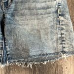 American Eagle  Outfitters super stretch midi light denim shorts embroidered- 4 Photo 2