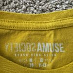 Amuse Society Society Amuse size M Yellow Graphic Tee - Peace Love Design Photo 2