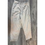 House of Harlow 1960 Cargo Pants Women's Size 10 High Waist Satin Champagne Tan Photo 2