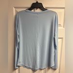 Athleta  Light Blue Soft Long Sleeve T-Shirt Size Medium Photo 3