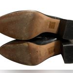 Madewell Mira side-seam smooth black leather ankle booties block heel round toe Photo 10