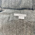 Vince Black Puffer Vest Detachable Hood Zip Button Front Size Large L Photo 2